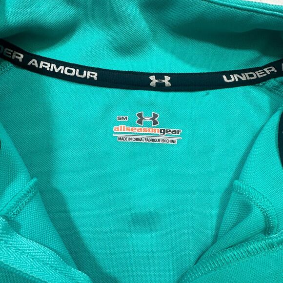 Under Armour All Season Pullover Women’s Sz.S Teal Lightweight 1/4 Zip Running - Picture 3 of 10